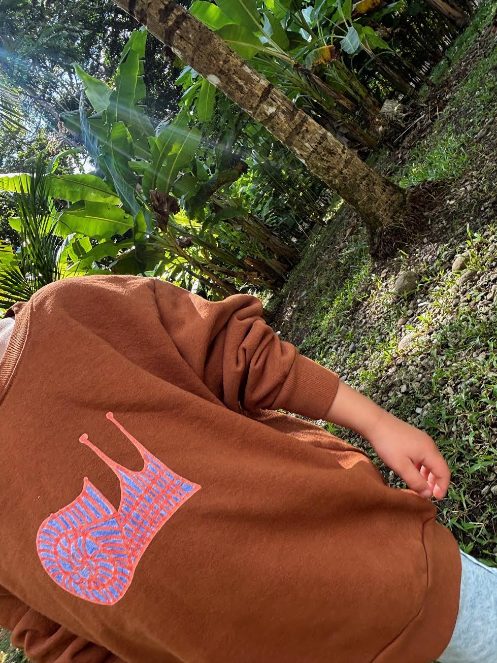 Snail Kids Sweatshirt Ginger NEW!