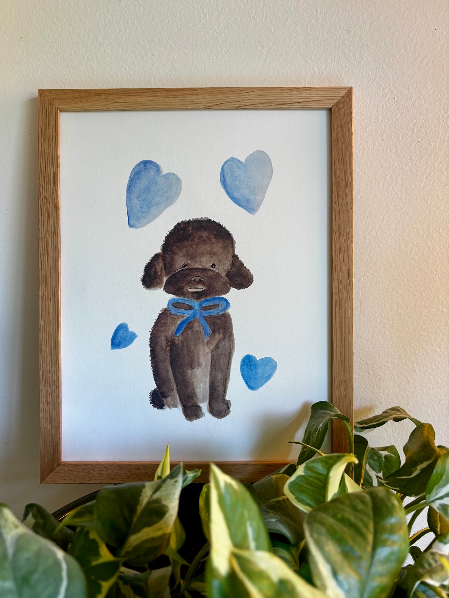 Achille the poodle Print