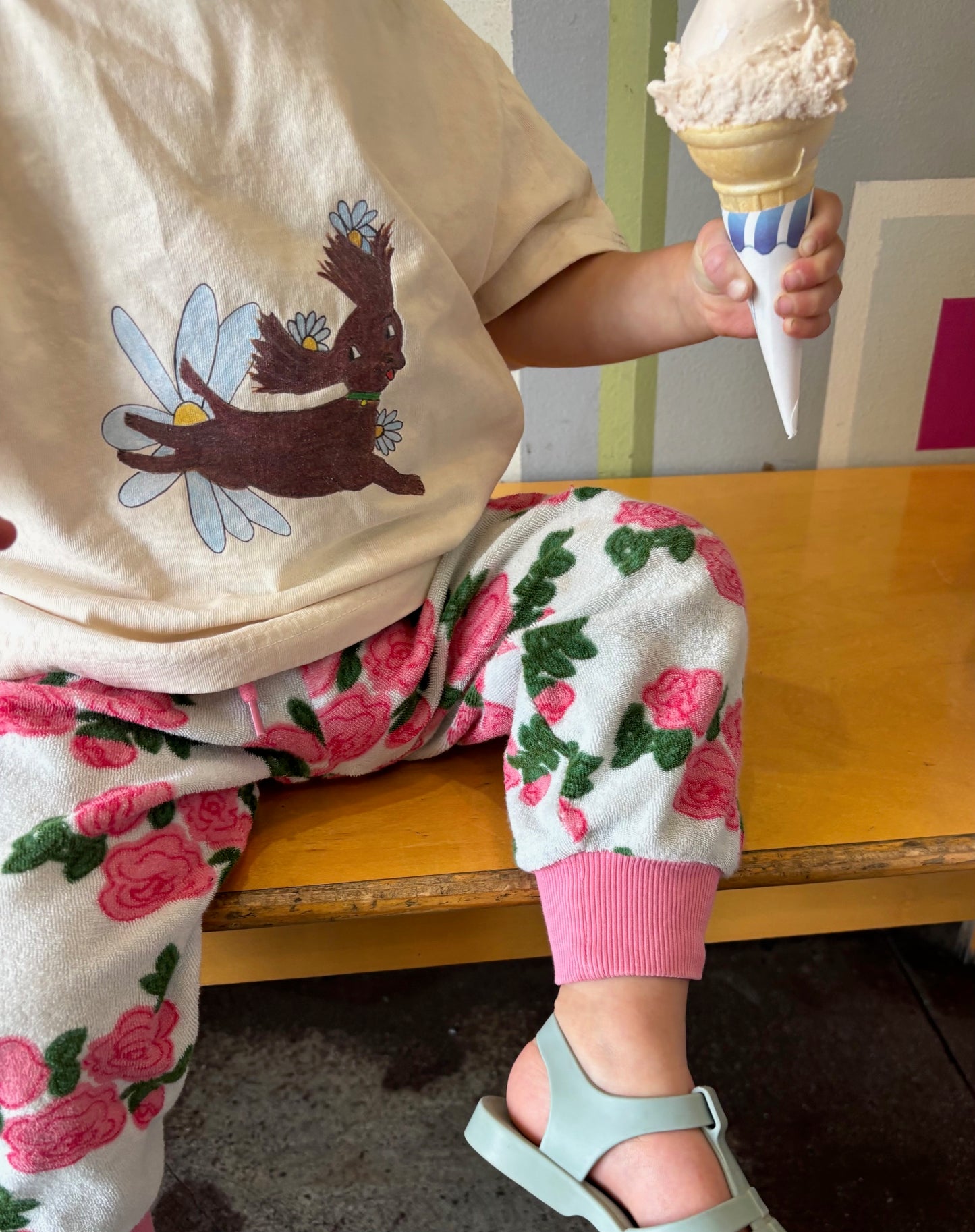 Daisy Dog Kids Tee- Natural