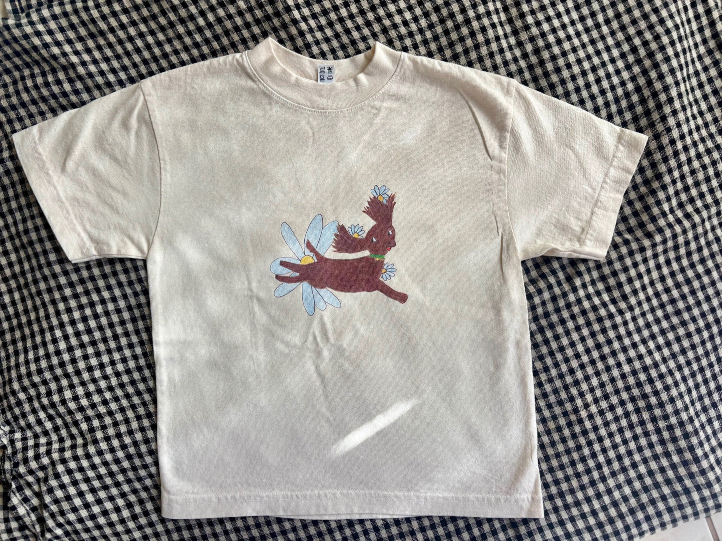 Daisy Dog Kids Tee- Natural