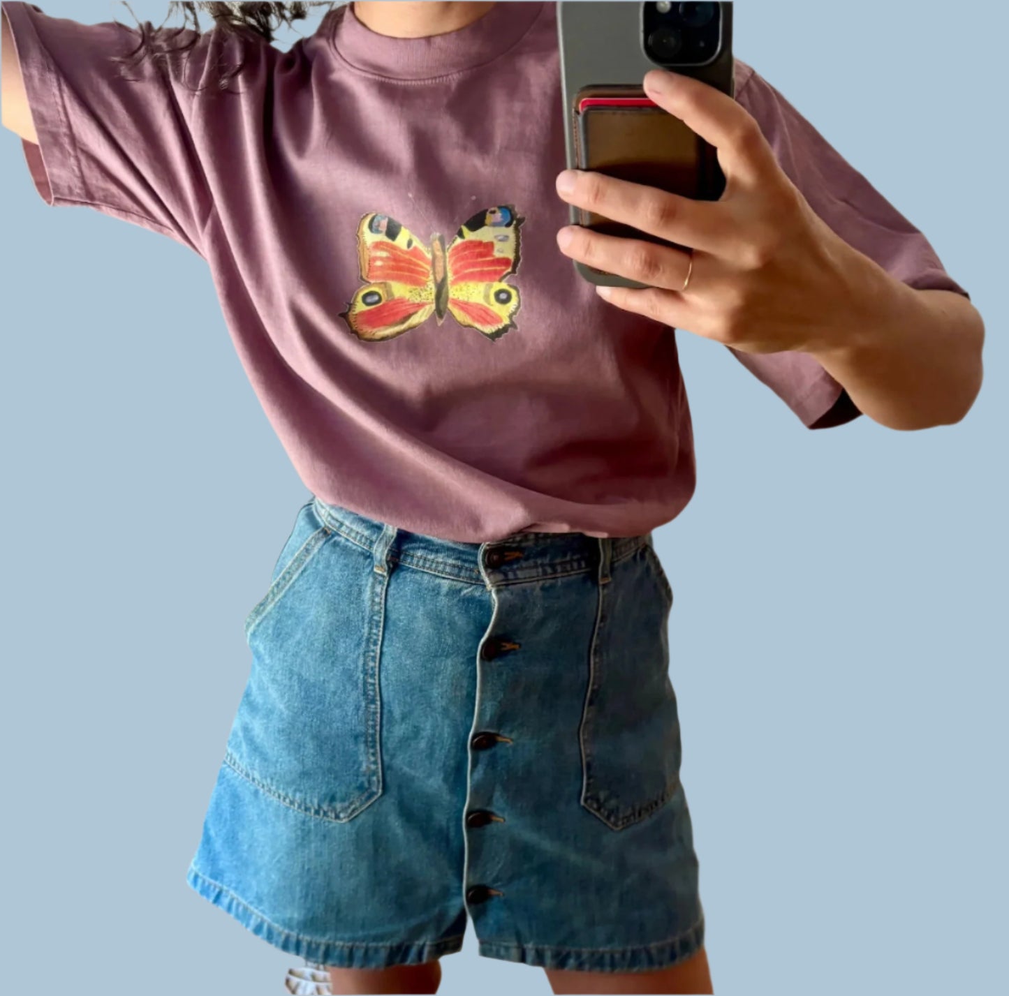 Magic Butterfly Adult Tee - Mauve