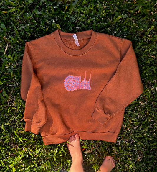 Snail Kids Sweatshirt Ginger NEW!