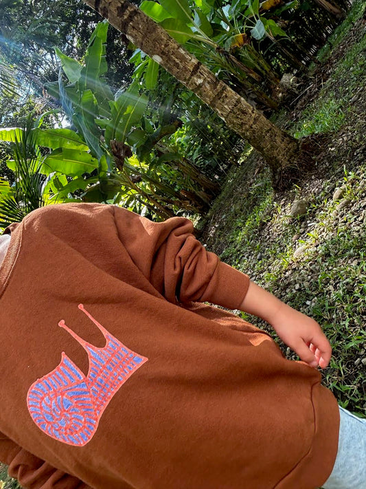 Snail Kids Sweatshirt - Ginger