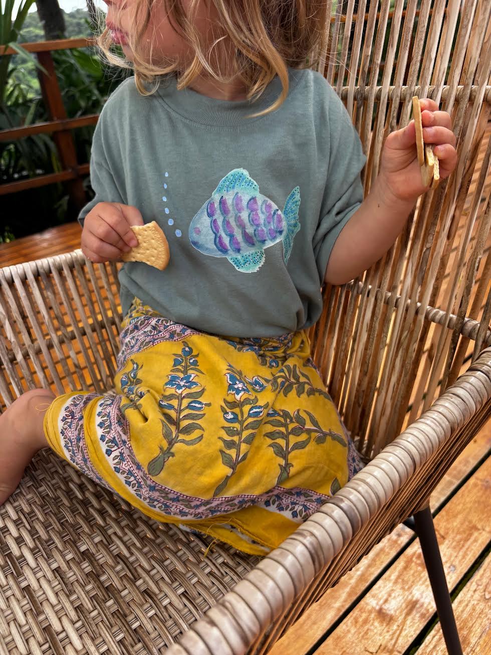 Fish Kids Tee-Shirt Seafoam NEW!