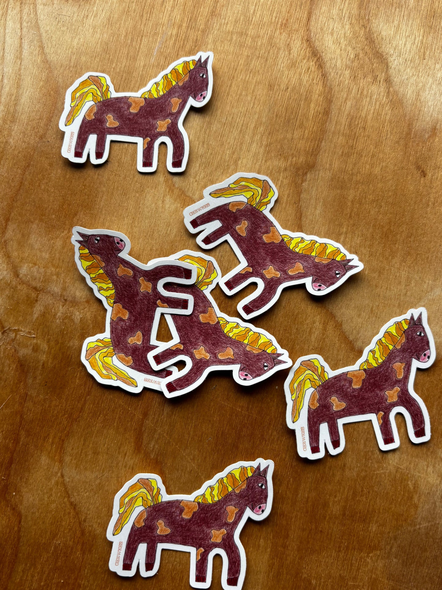 A Mini Magic Poney stickers pack (8)