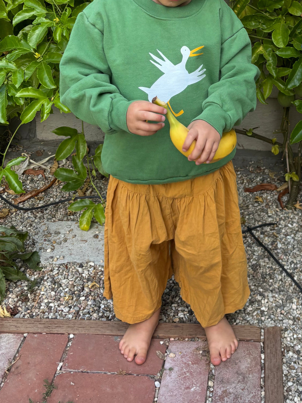 Gus the Goose Kids Sweatshirt - Vintage Green