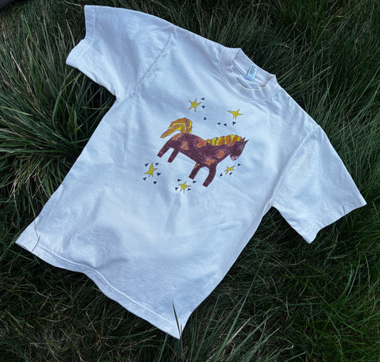 NEW! Star Pony Tee-Shirt Adults & Kids - Cream