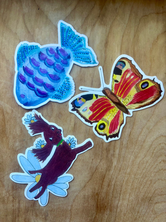A Three stickers pack