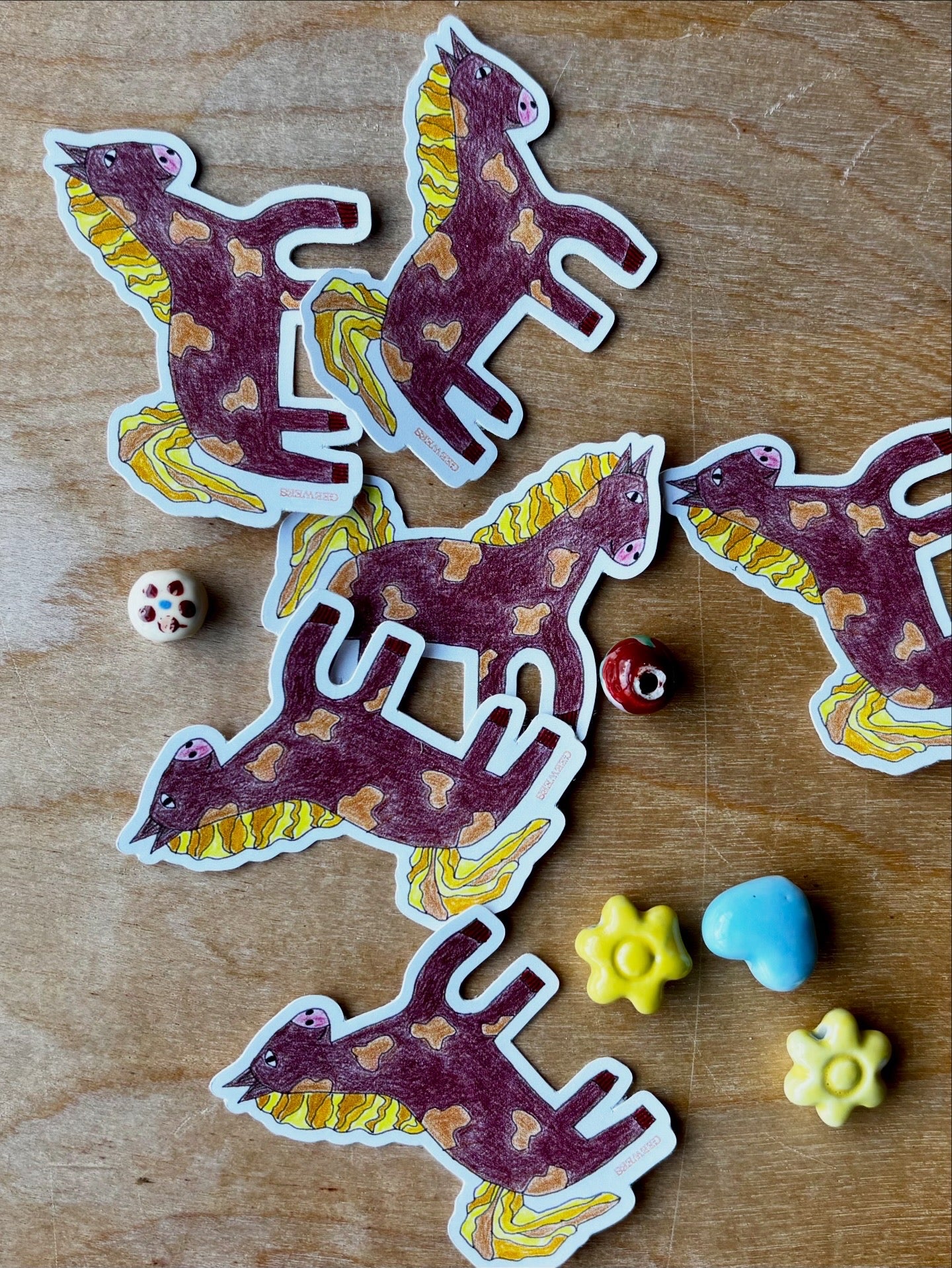 A Mini Magic Poney stickers pack (8)