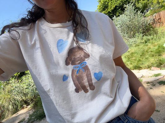 The Poodle Achille Womens Tee-shirt