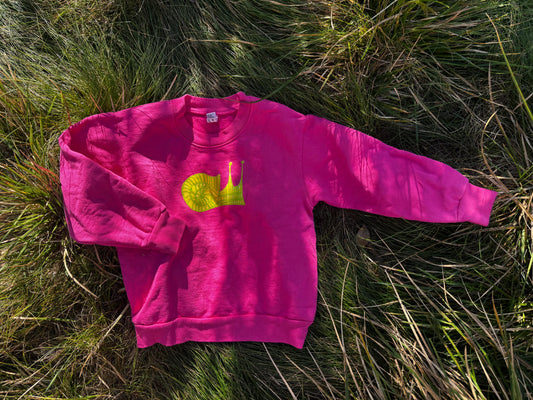 NEW! Snail Kids Sweatshirt - Paradise Pink