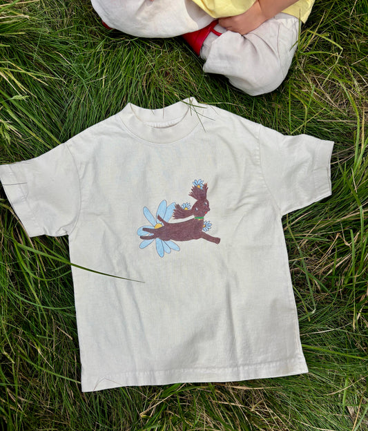 Daisy Dog Kids Tee- Natural