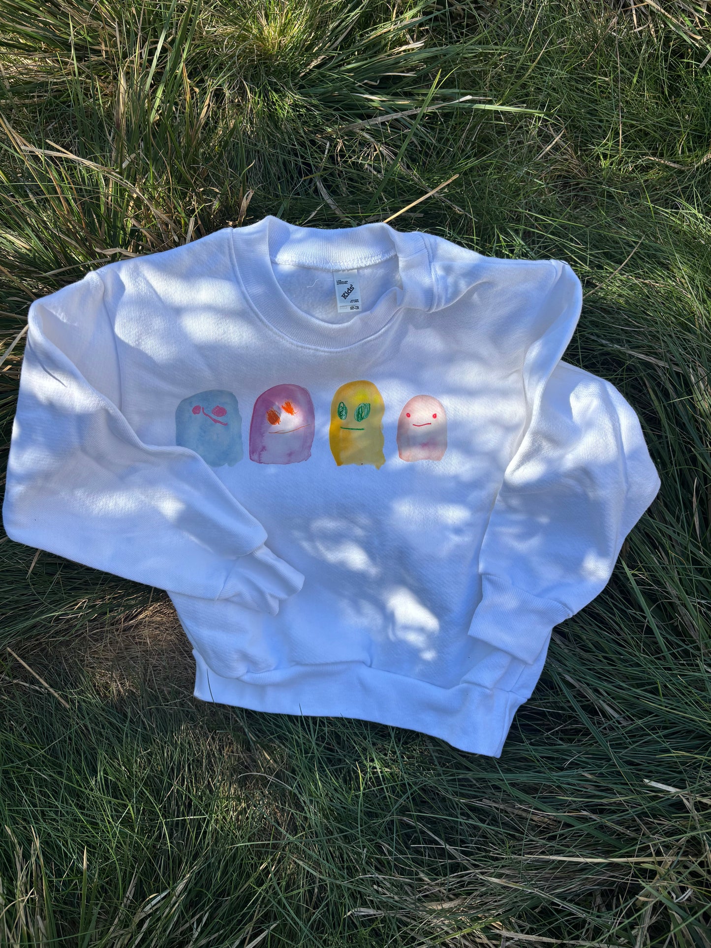 Gummy Ghosts Kids Sweatshirt - White