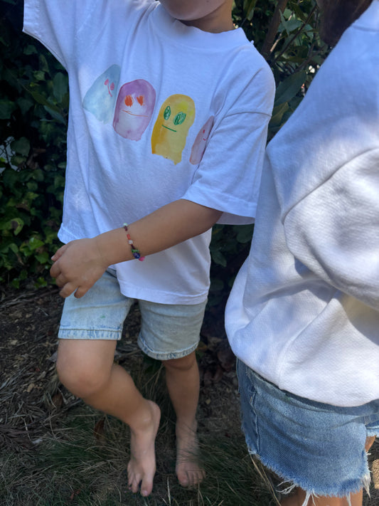 Gummy Ghosts Kids Tee-Shirt - White