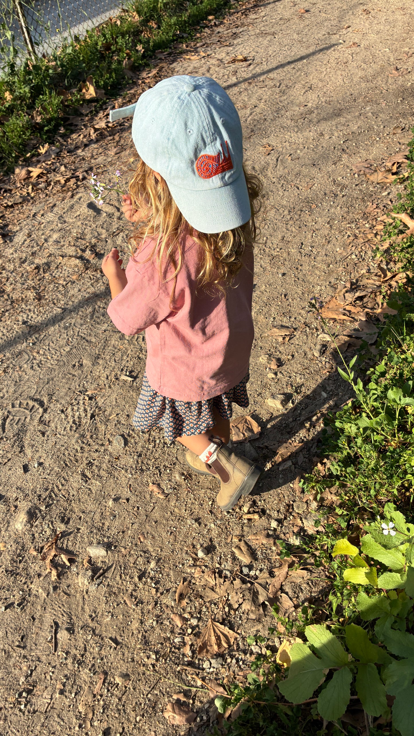 Snail Kids Light Denim Cap