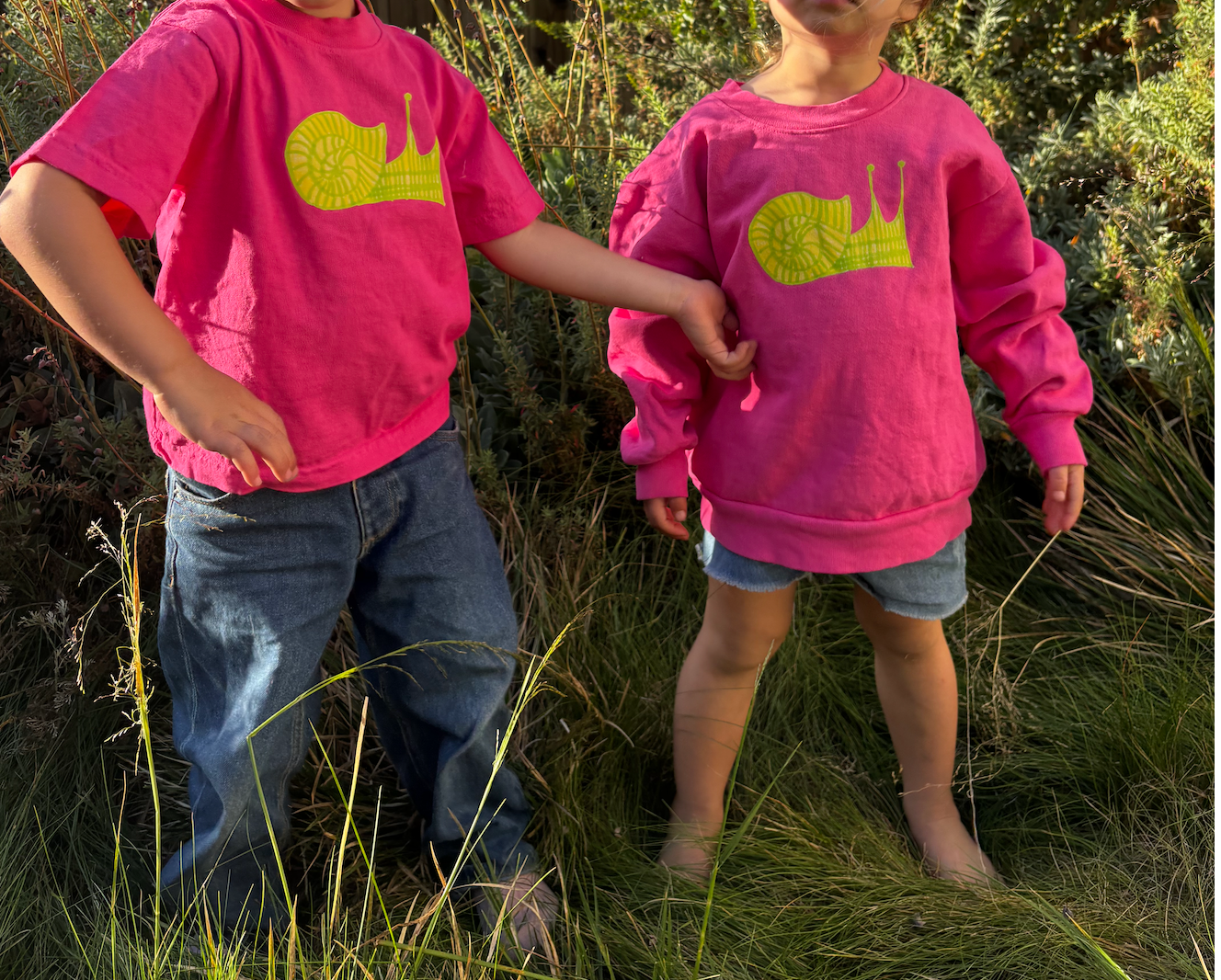 NEW! Snail Kids Tee-Shirt - Paradise Pink