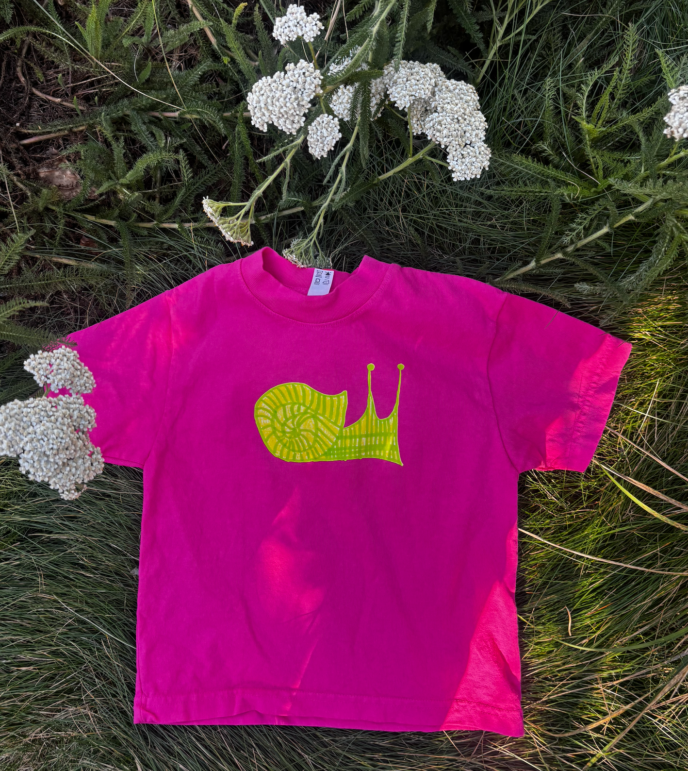 NEW! Snail Kids Tee-Shirt - Paradise Pink